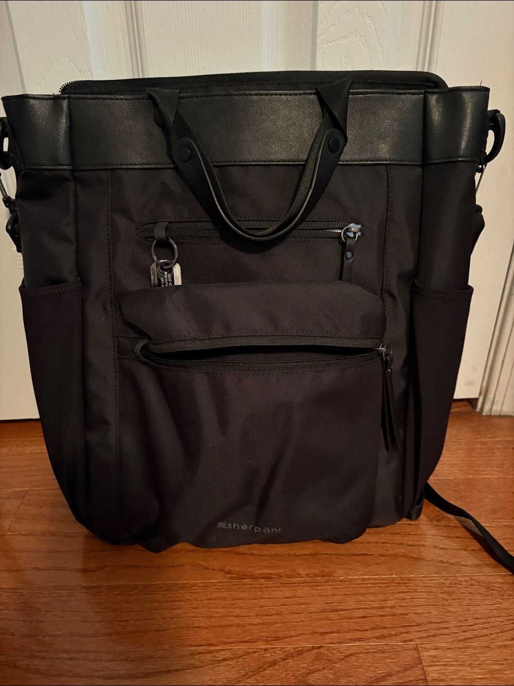Sherpani Black Convertible Backpack Tote